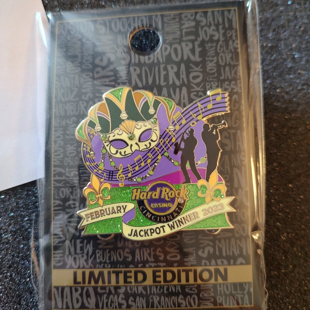 Hard Rock Cincinnati Limited Edition Jackpot Pin February 2023